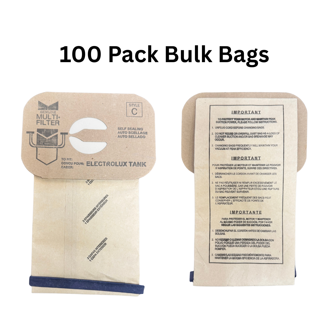 VacBagsUSA® Replacement 4-Ply Electrolux Style C Canister Vacuum Bags - VacBagsUSA